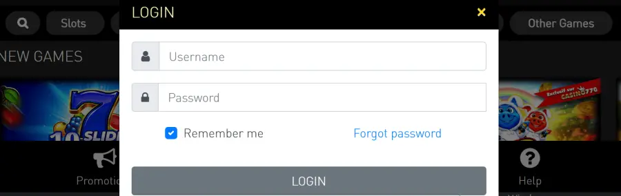 Login casino 770